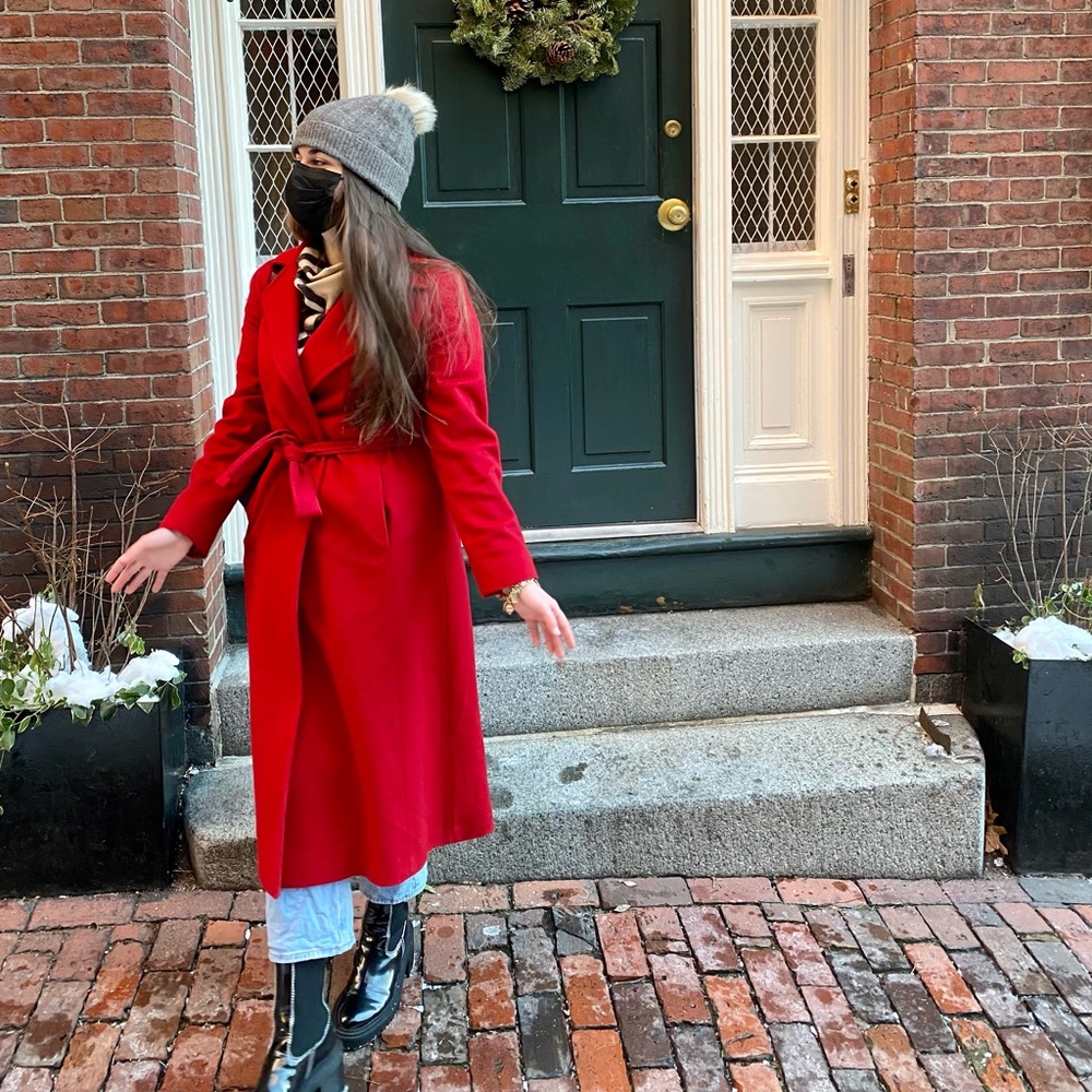 Fleurette Long Belted Coat - 8